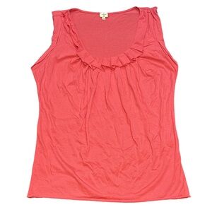 WILFRED women's pink ruffle sleeveless casual top, size small.